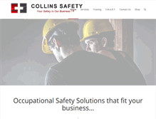 Tablet Screenshot of collinssafety.ca